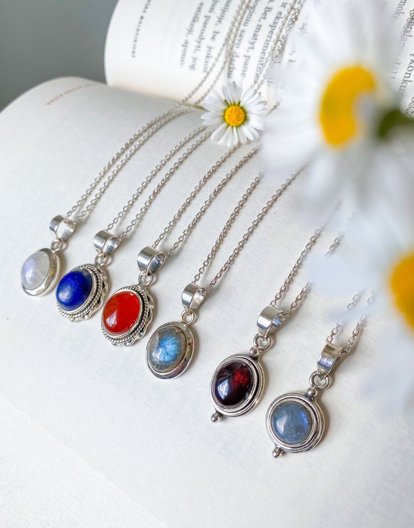 Sterling Silver Labradorite Pendant Necklace