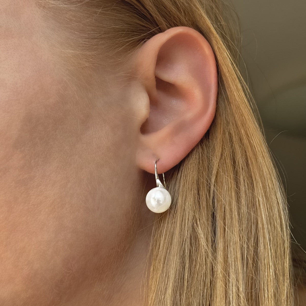 Sterling Silver Pearl Drop Earrings