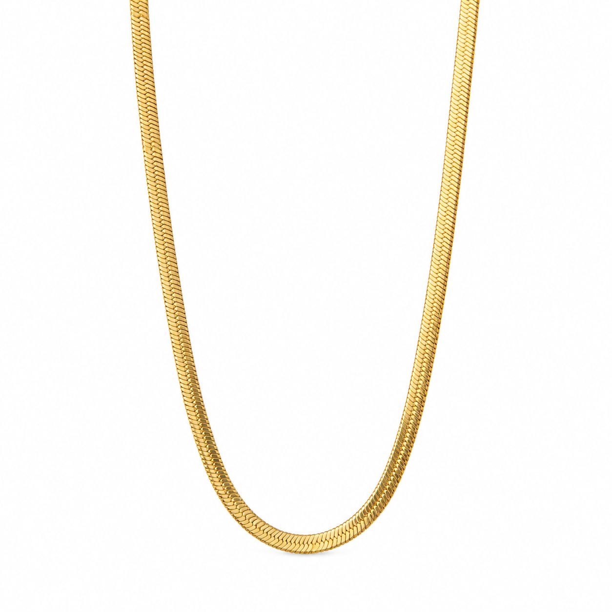2-3mm pločio auksuota grandinėlė „Flat Chain“