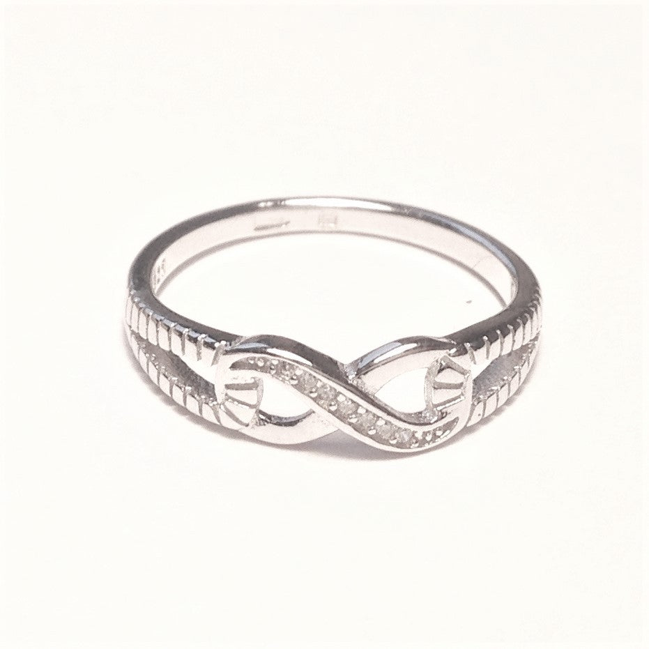 Sidabrinis žiedas su begalybe