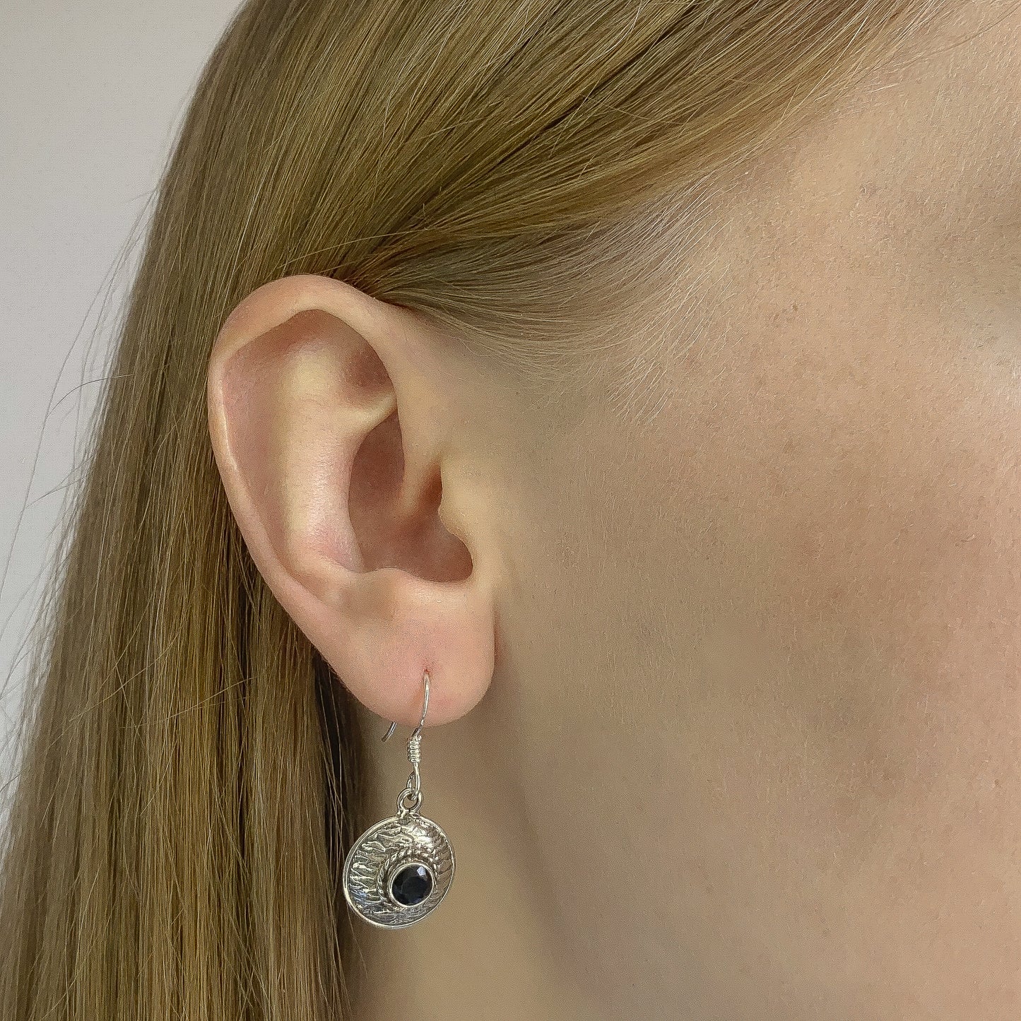 Sterling Silver Black Onyx Drop Earrings