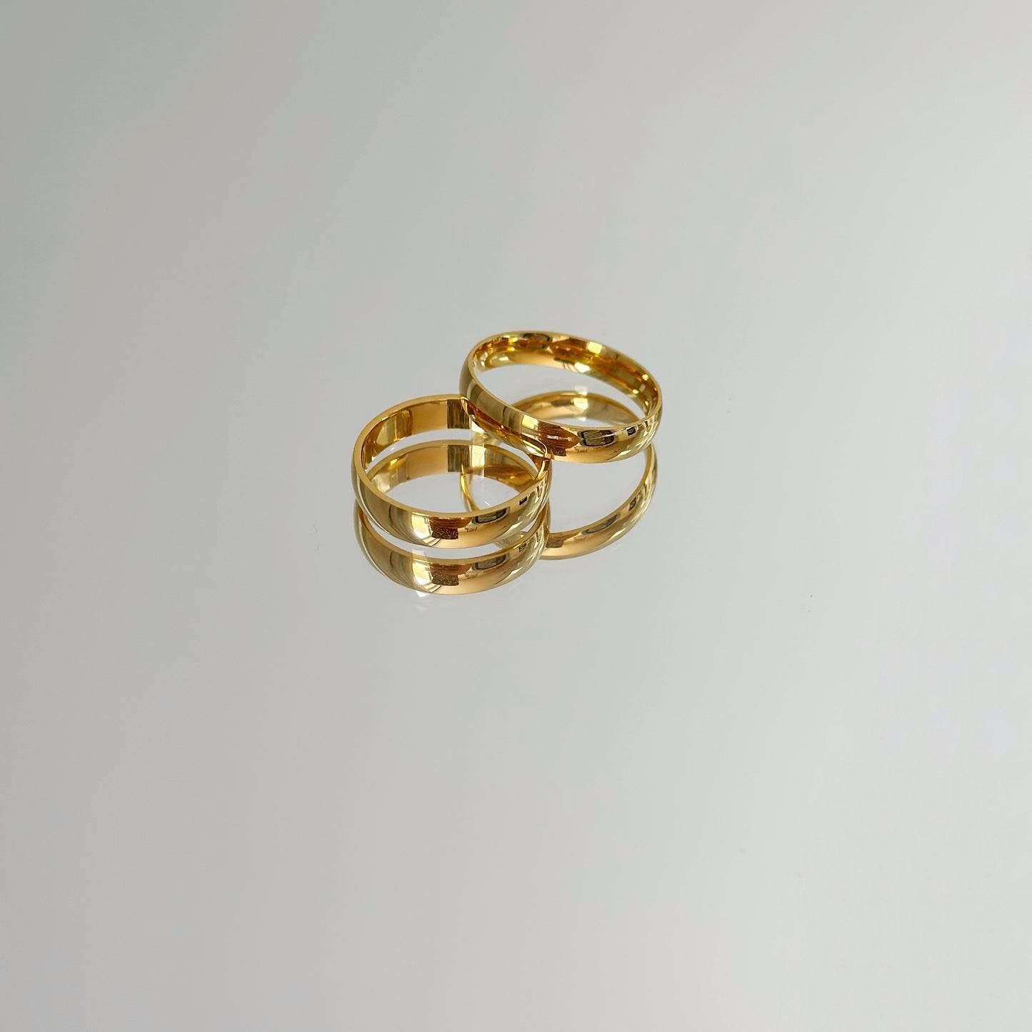 Klasikinis 4mm auksuotas žiedas