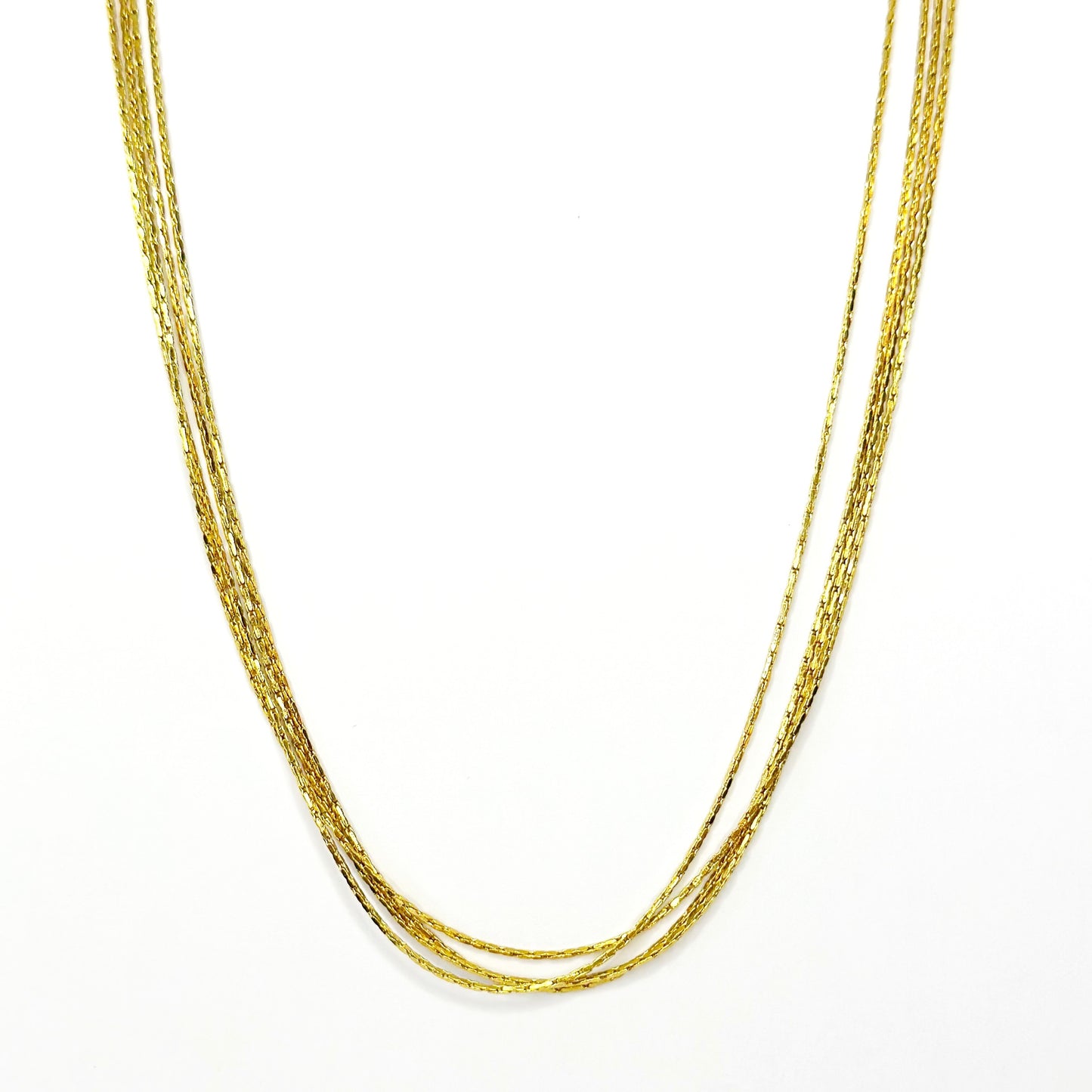 Auksuota keturių gijų koljė