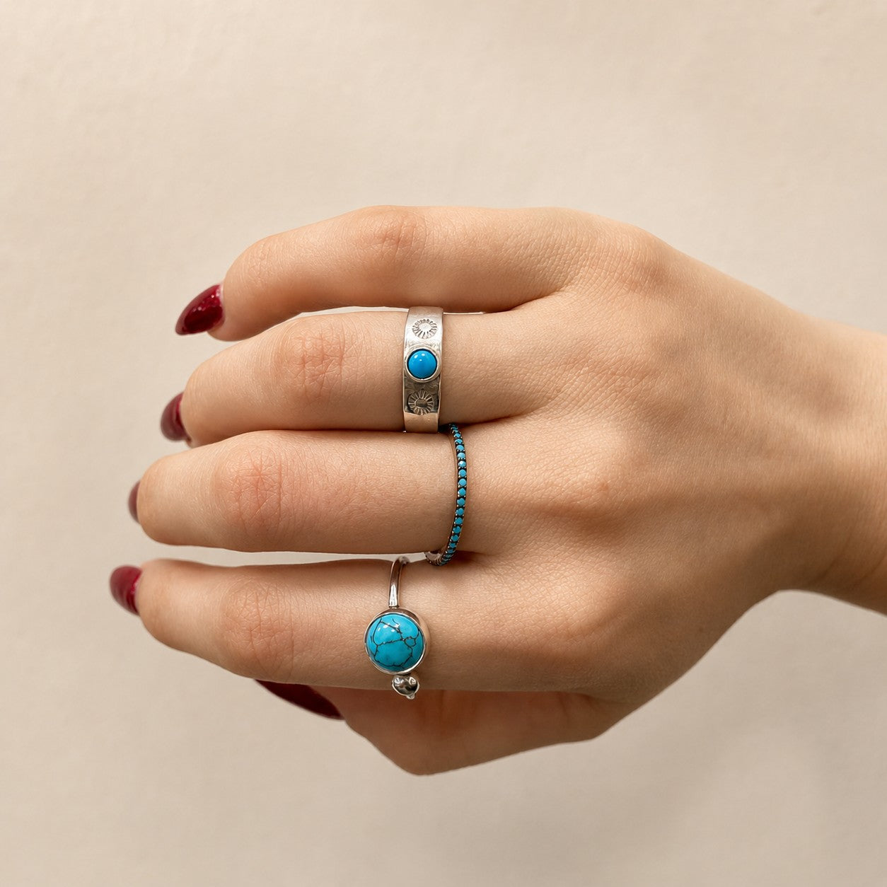 Sterling Silver Turquoise Stone Ring