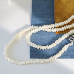 perlai ¦ tikrų 4mm perlų vėrinys su sidabriniu užsegimu