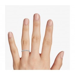1,5mm storio sidabrinis rodžiuotas žiedas su cirkoniais