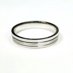 copy of 4 mm sidabrinis žiedas matiniu paviršiumi