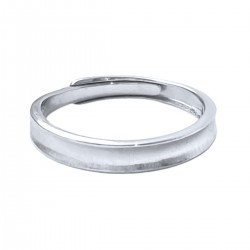 4mm sidabrinis rodžiuotas reg. dydžio žiedas "Love"