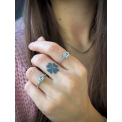 17 dydžio sidabrinis žiedas "Soleste"
