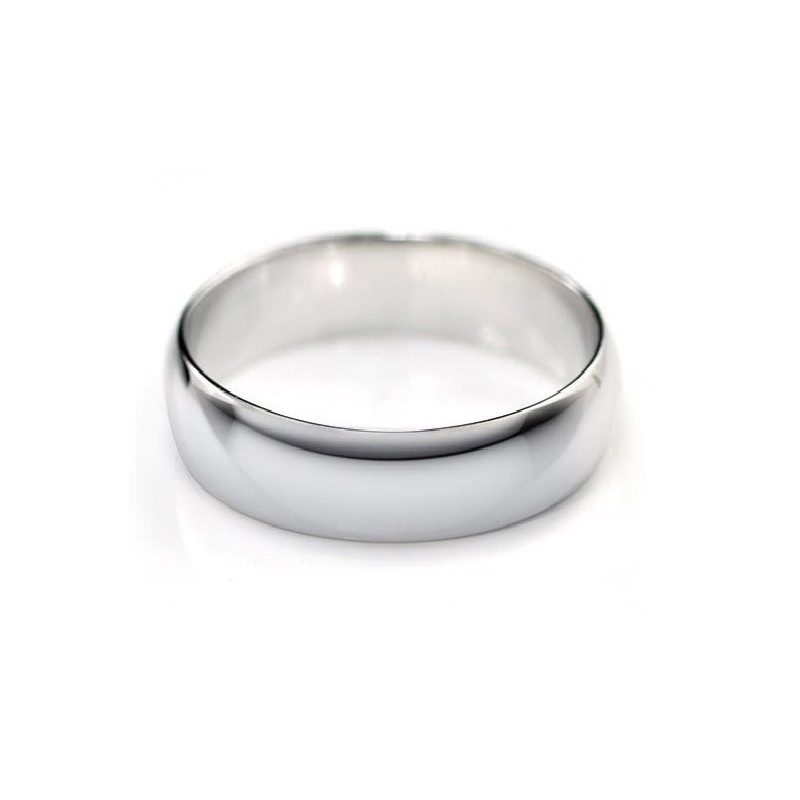 6mm sidabro žiedas klasikinis