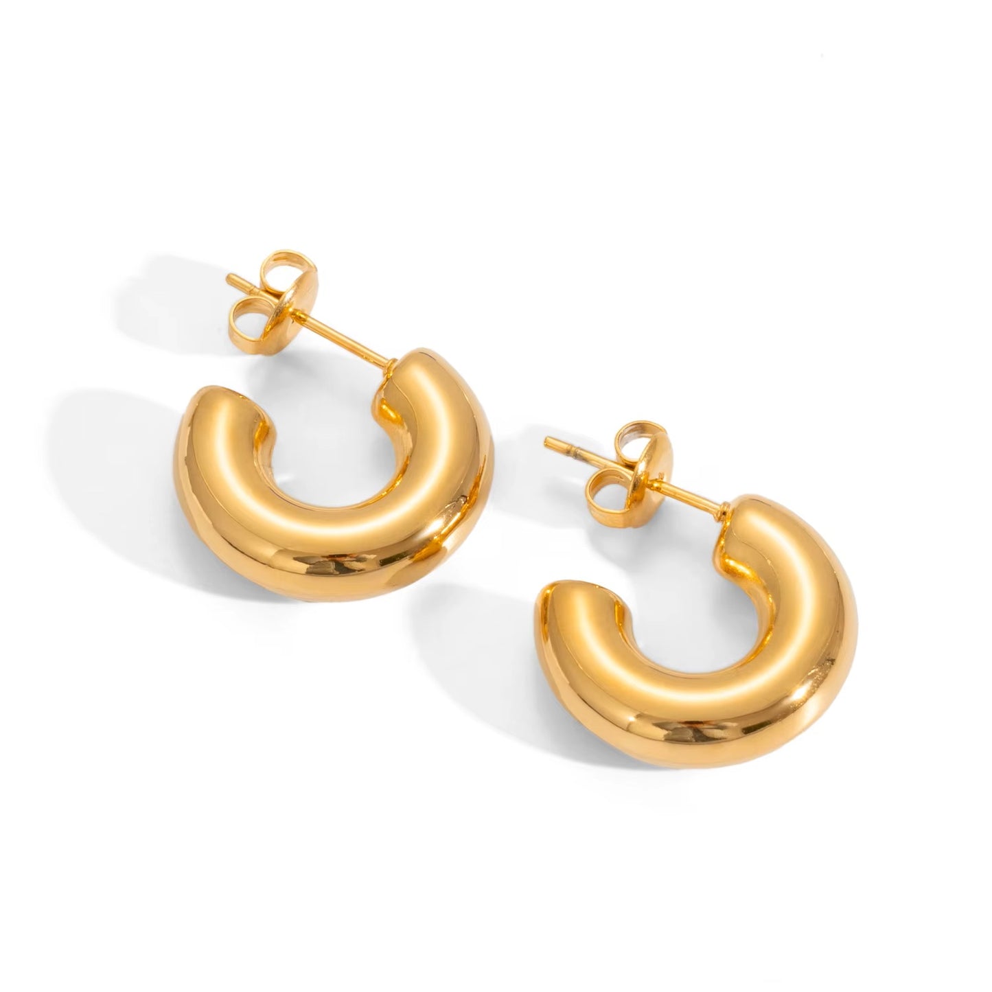 Auksuoti auskarai „Golden Hoops“