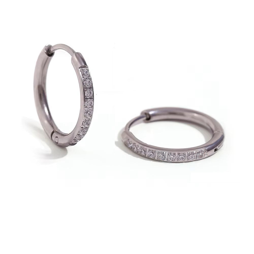 1,1 - 1,5 cm rinkutės su cirkoniais