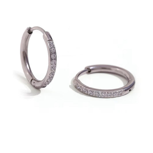 1,1 - 1,5 cm rinkutės su cirkoniais