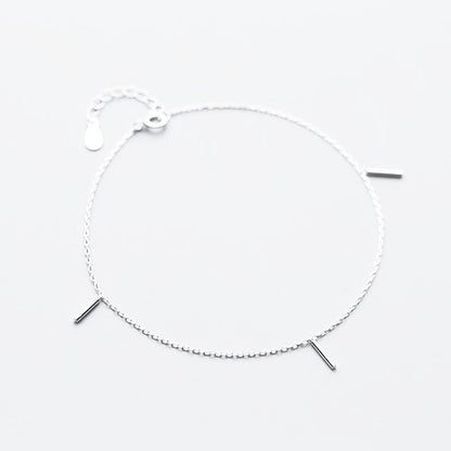 Sterling Silver Minimalist Anklet