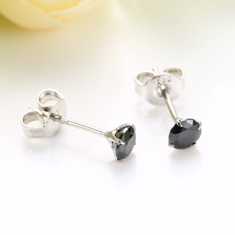 Silver 3 - 7 mm CZ Crystal Studs