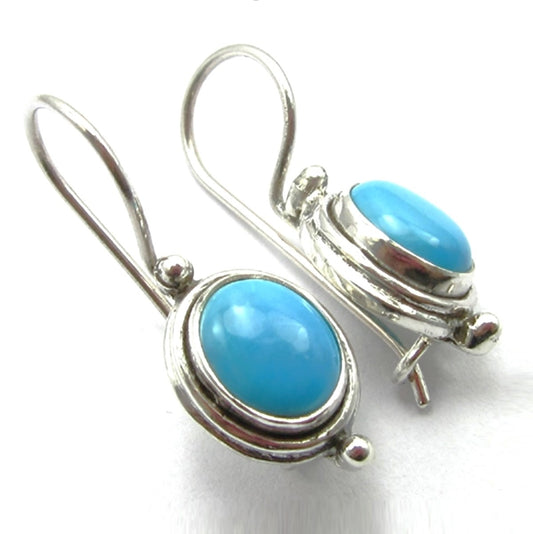 Sterling Silver Turquoise Drop Earrings