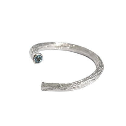 Sterling Silver Rhodium Plated CZ Ring