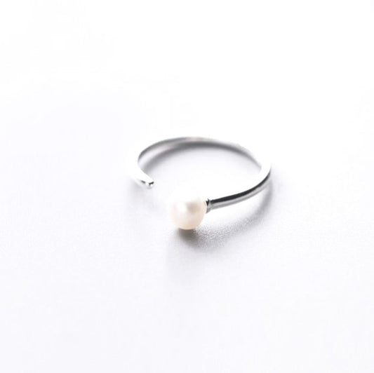 Sterling Silver Pearl Ring