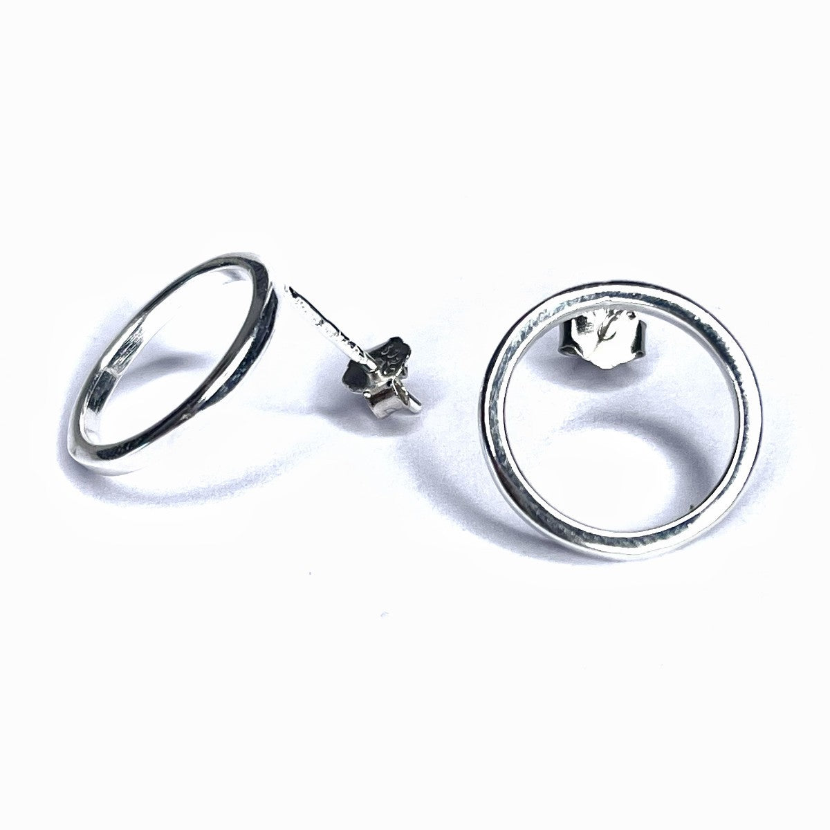 Sterling Silver Circle Studs