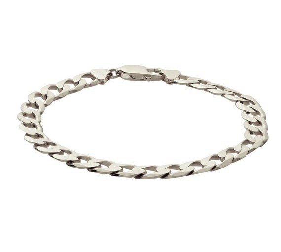 Sterling Silver 6 mm Curb Chain Bracelet