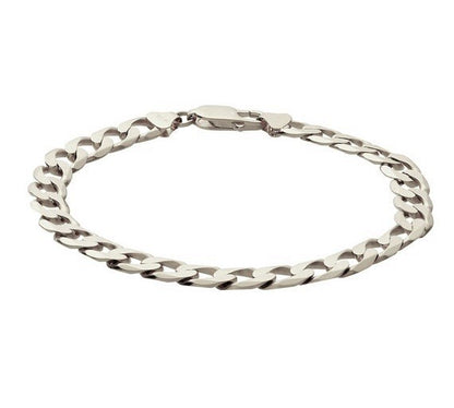 Sterling Silver 6 mm Curb Chain Bracelet