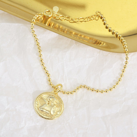 Sterling Silver Gold Plated Angel Bracelet