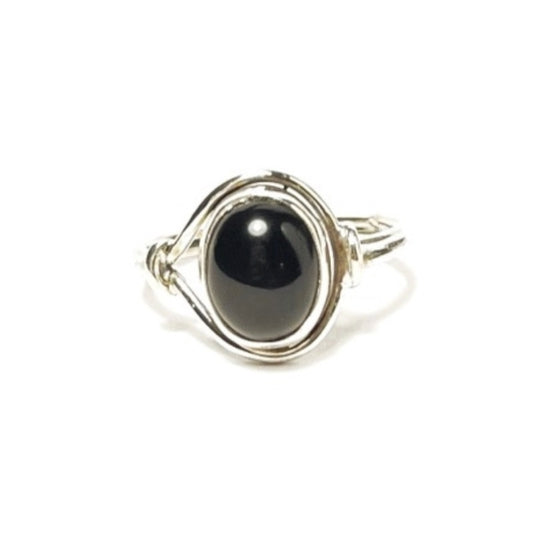 Sterling Silver Black Onyx Ring