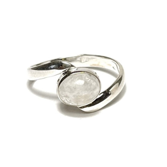 Sterling Silver Oval Moonstone Ring