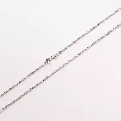 Sterling Silver 1 mm Singapore Chain