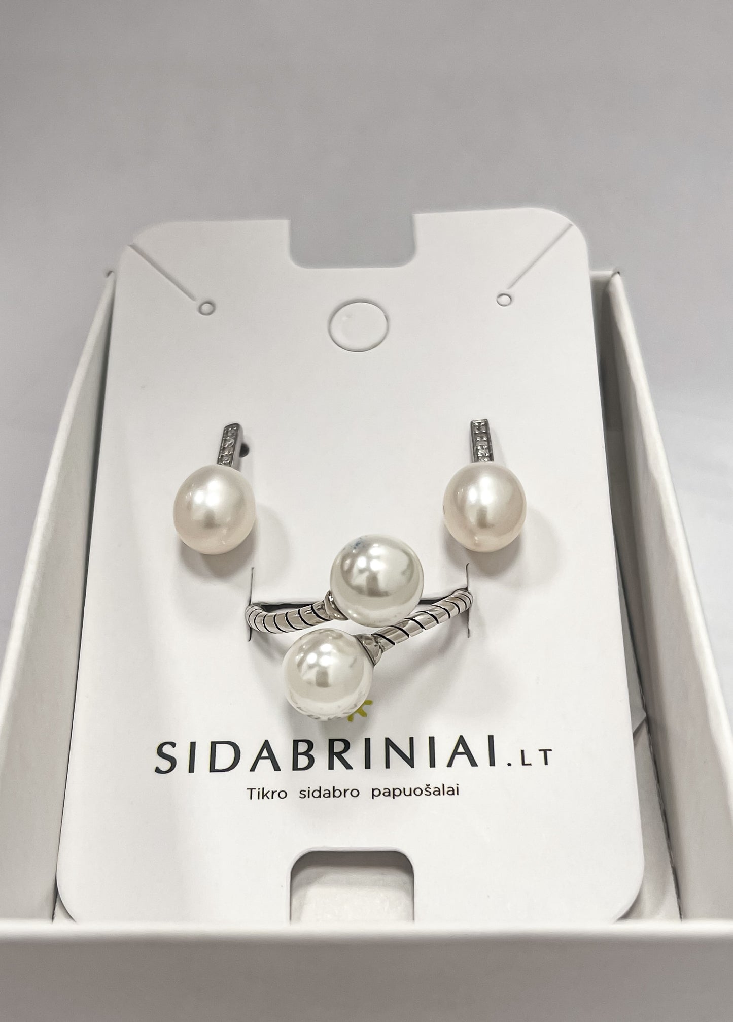 copy of Sidabrinės širdutės su opalu ir cirkono kristalais 0417