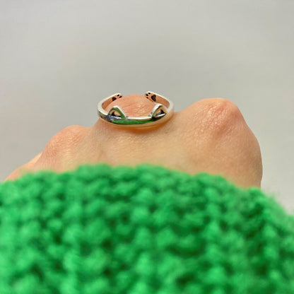 Sterling Silver Cat Ring