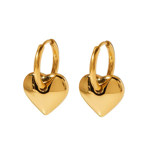 Auksuotos rinkutės su kabančia širdele