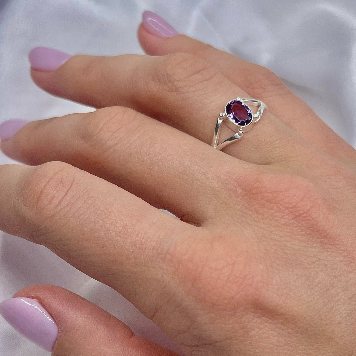 Sterling Silver Amethyst Ring