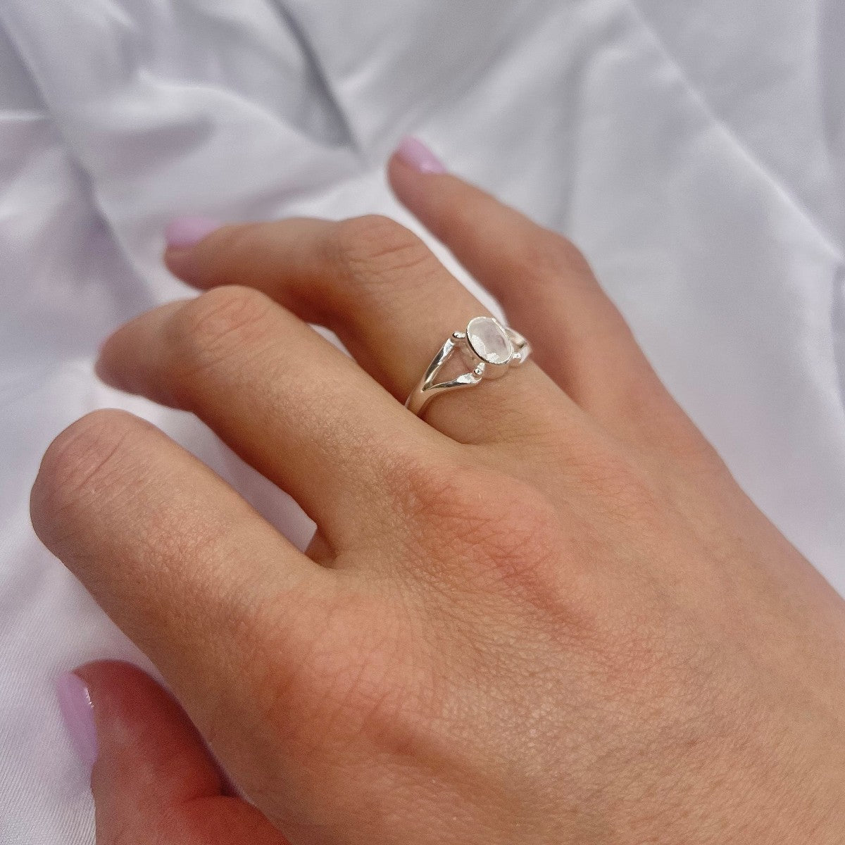 Sterling Silver Moonstone Ring