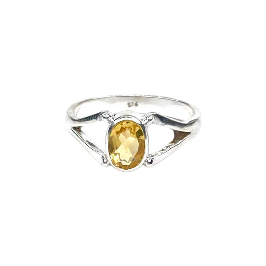 Sterling Silver Citrine Ring