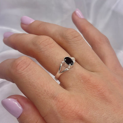 Sterling Silver Black Onyx Ring