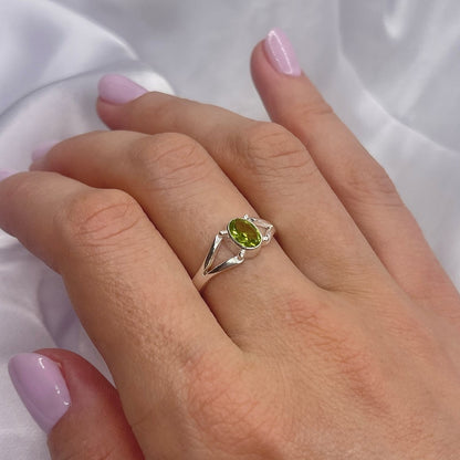 Sterling Silver Peridot Ring