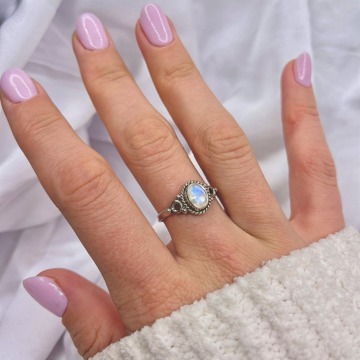 Sterling Silver Moonstone Ring