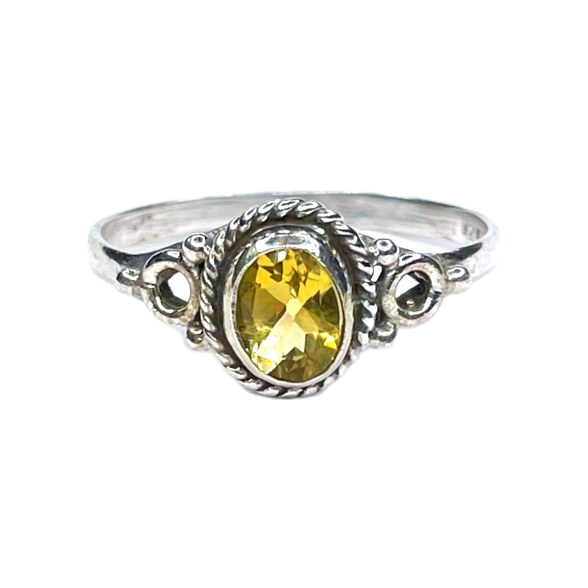 Sterling Silver Citrine Ring