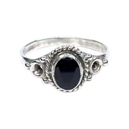 Sterling Silver Black Onyx Ring