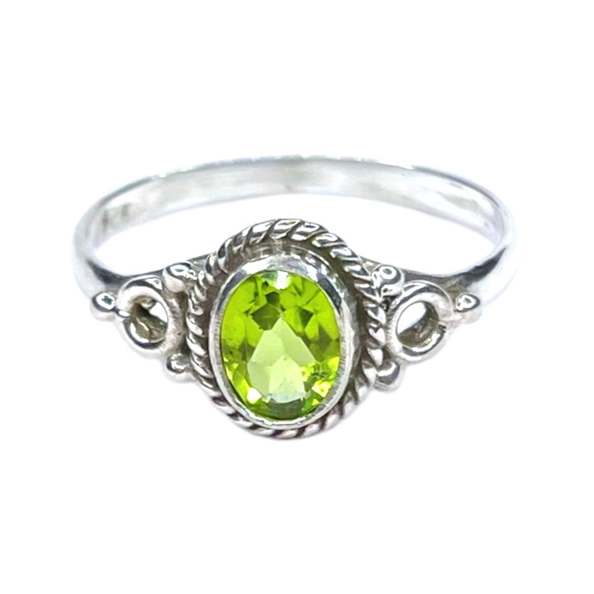 Sterling Silver Peridot Ring