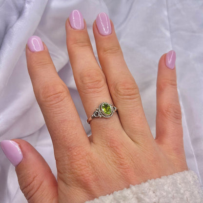 Sterling Silver Peridot Ring