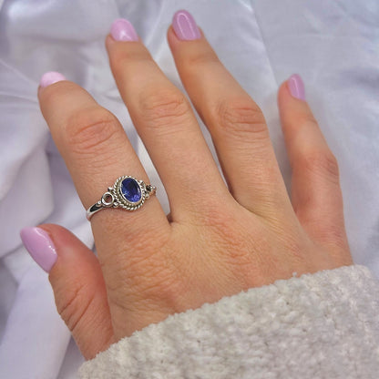 Sterling Silver Iolite / Cordierite Ring