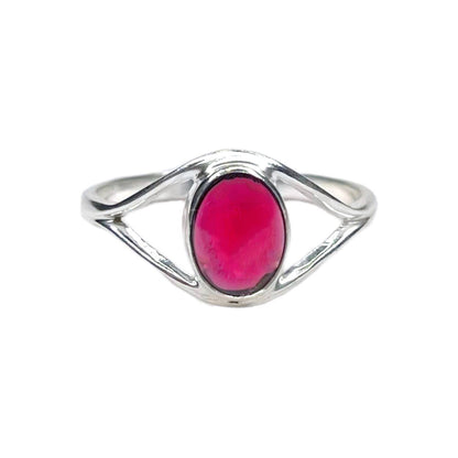 Sterling Silver Garnet Ring