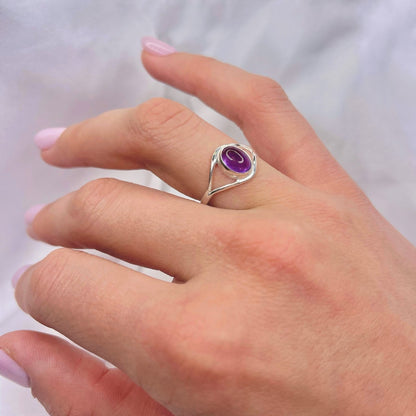 Sterling Silver Amethyst Ring