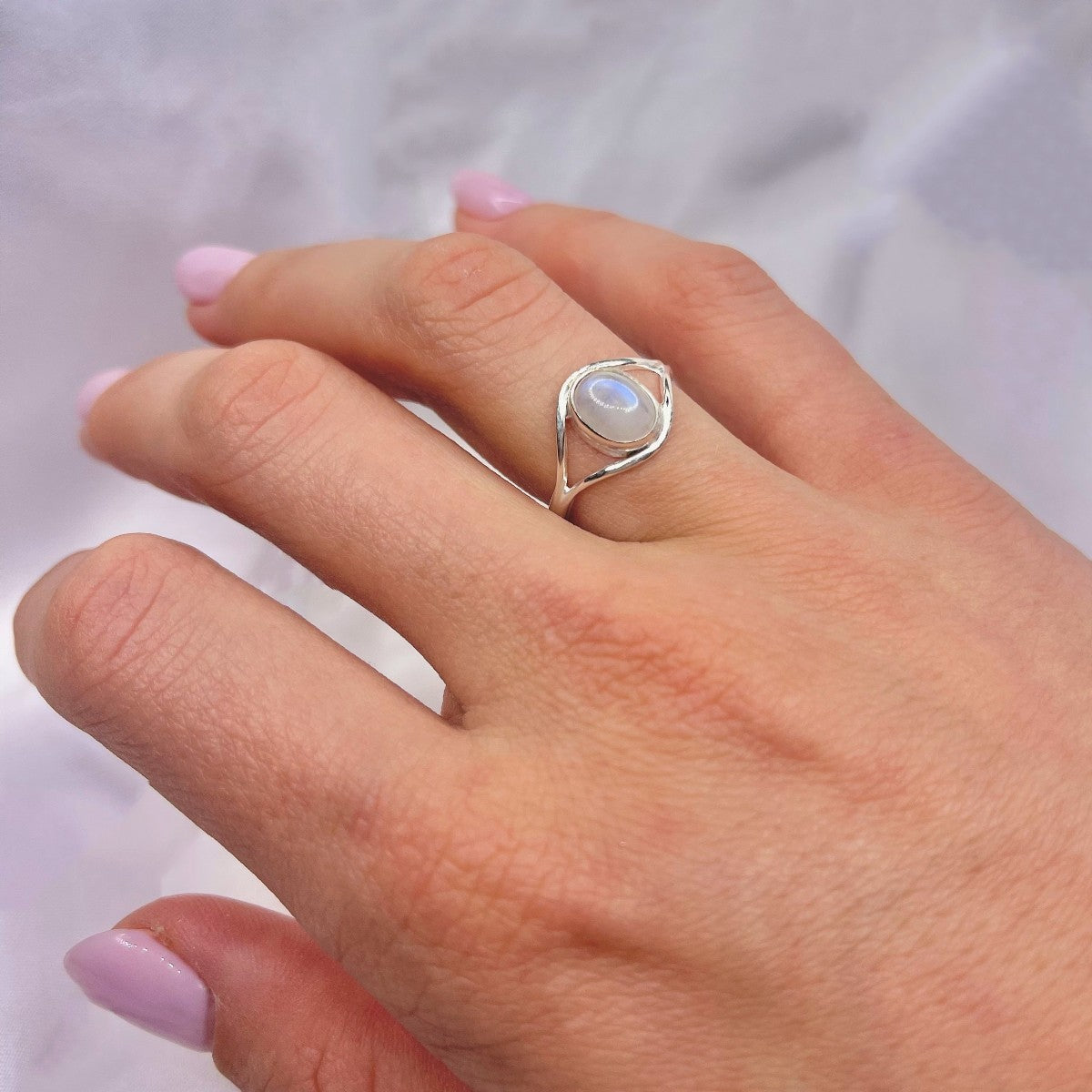 Sterling Silver Moonstone Ring