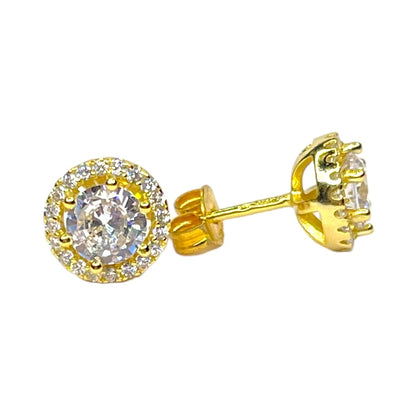 Sterling Silver Gold Plated Soleste Studs