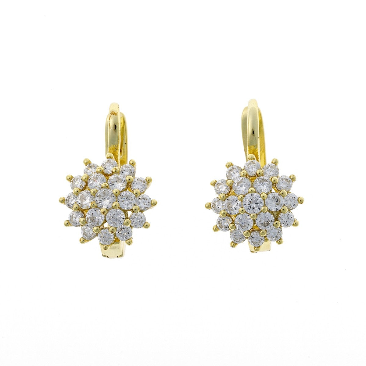 Sterling Silver English Lock Earrings