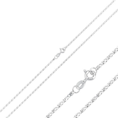 Sterling Silver 1.6 mm Snail Chain