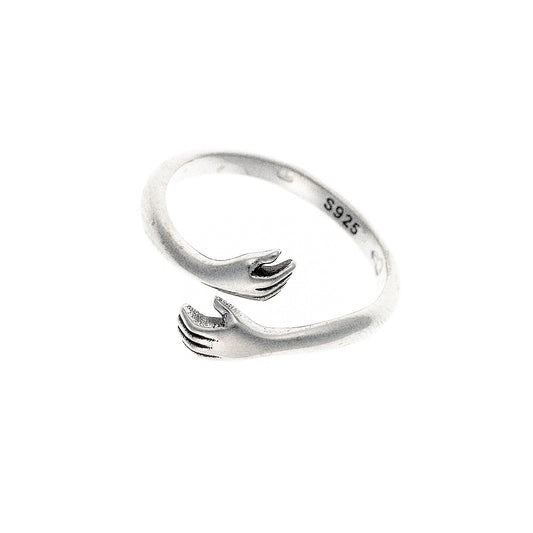 Sterling Silver Hug Ring